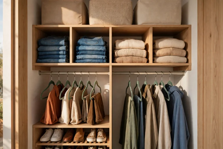 DIY Small Closet Organization: Double Space for Under $50